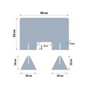 Mamparas Metacrilato 3 mm - Peana - Mold3