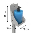 Soporte con Cartel para Dispensador Gel - Brida