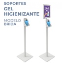 Soporte con Cartel para Dispensador Gel - Brida (Sin Soporte)